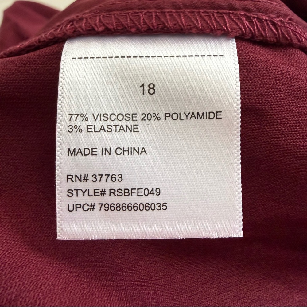 NWT Rafaella Fits Your Shape Moves with You Business Casual Career Pants Size 18 - Picture 7 of 13